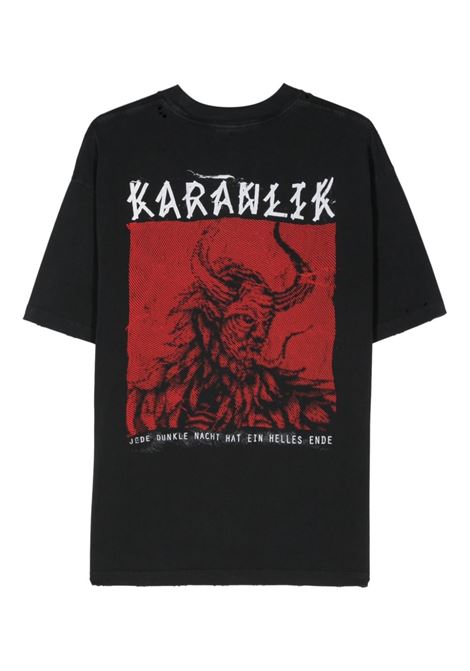 T-shirt a maniche corte karanlink in nero 44 Label Group - uomo